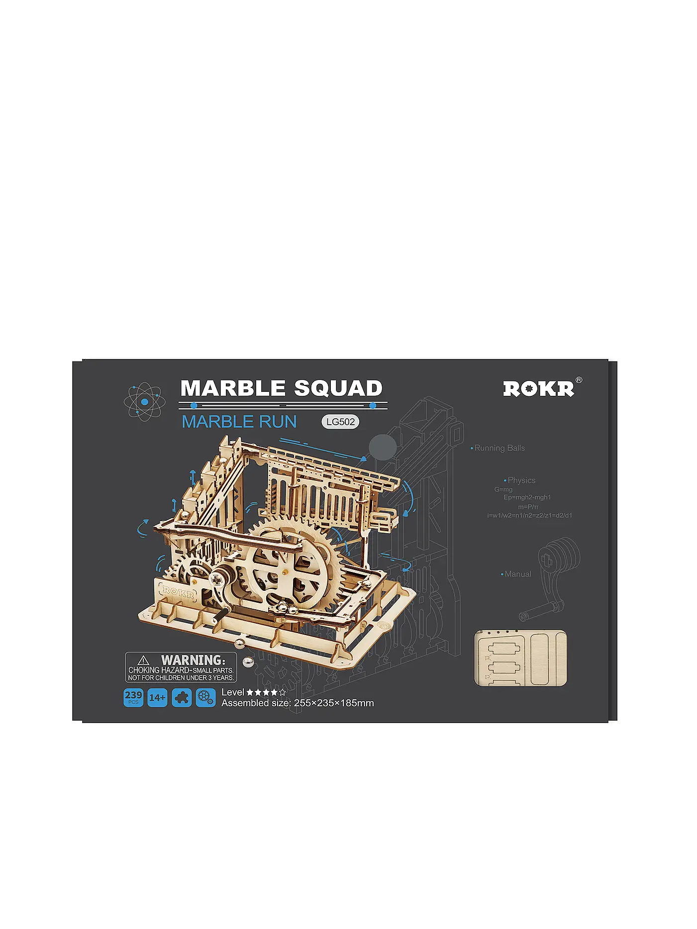 ROBOTIME | 3D Konstruktion - Marble Squad LG502 Trapdoors Marble Run Set | 